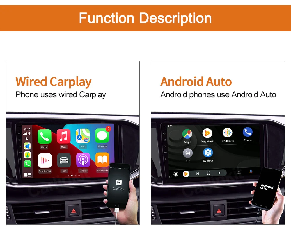 MirrorLink Android Auto Carplay Dongle Wired - Black - Image 3