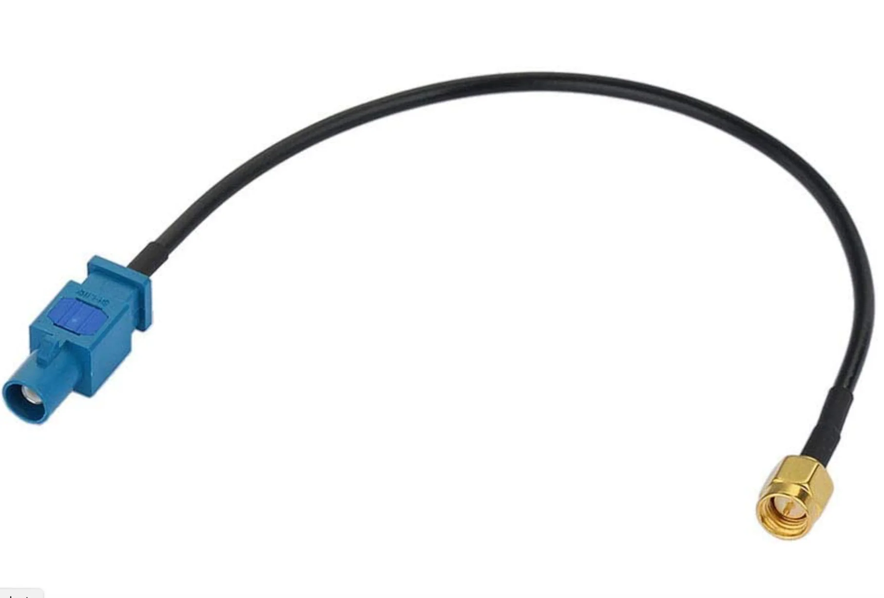 Fakra Blue Z Type Male Plug (RG316) to SMA Male GPS/SiriusXM GPS Antenna Adapter Cable - Image 4
