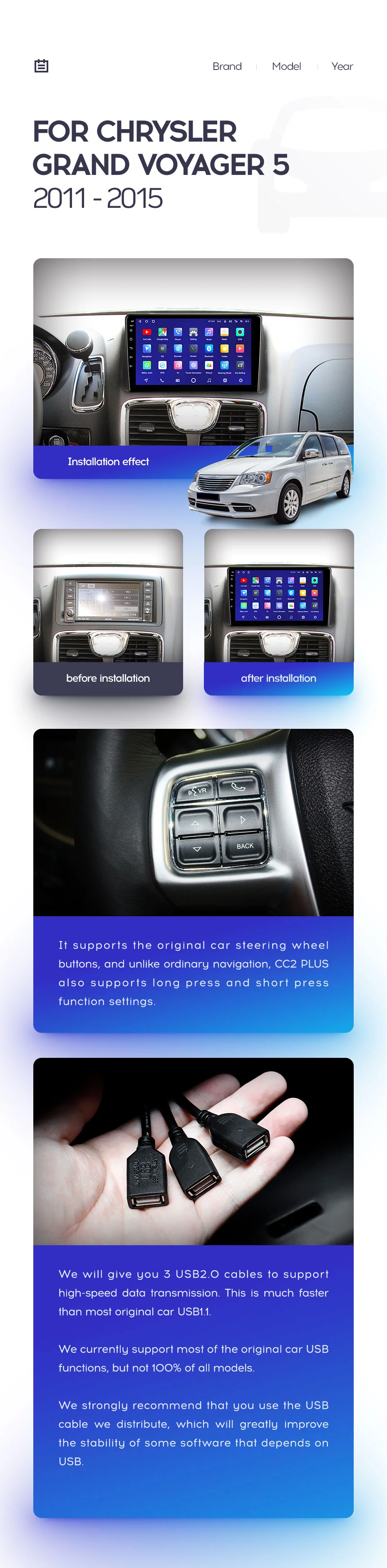 Chrysler Grand Voyager 5 / Lancia Voyager / Town & Country (2011-2015) - Image 4