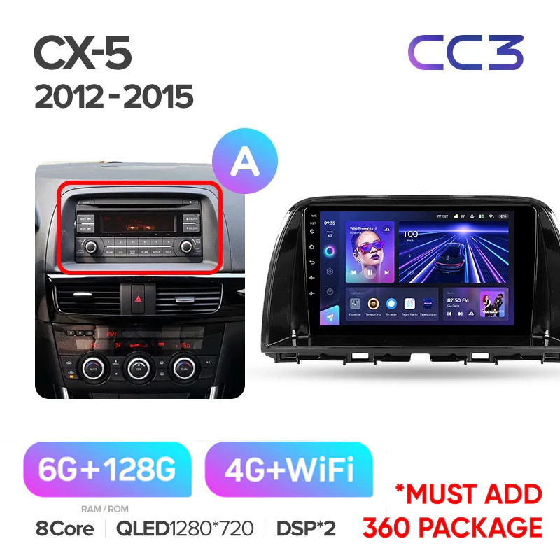 Mazda CX5 CX-5 CX 5 (2012-2015) 10.2 Inch Screen - Image 5