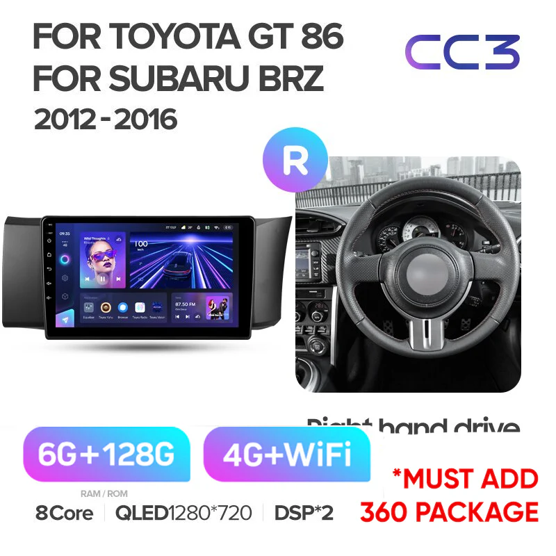 Toyota GT 86 / Subaru BRZ (2012-2016) Right Hand Drive - Image 5