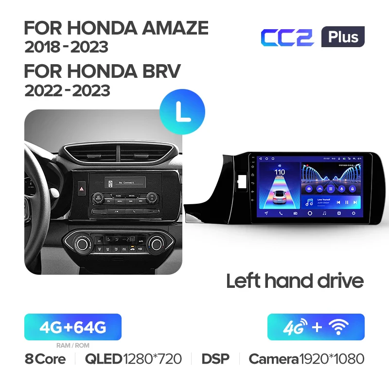 Honda Amaze (2018-2023) / BRV (2022-2023) Left Hand Drive - Image 5