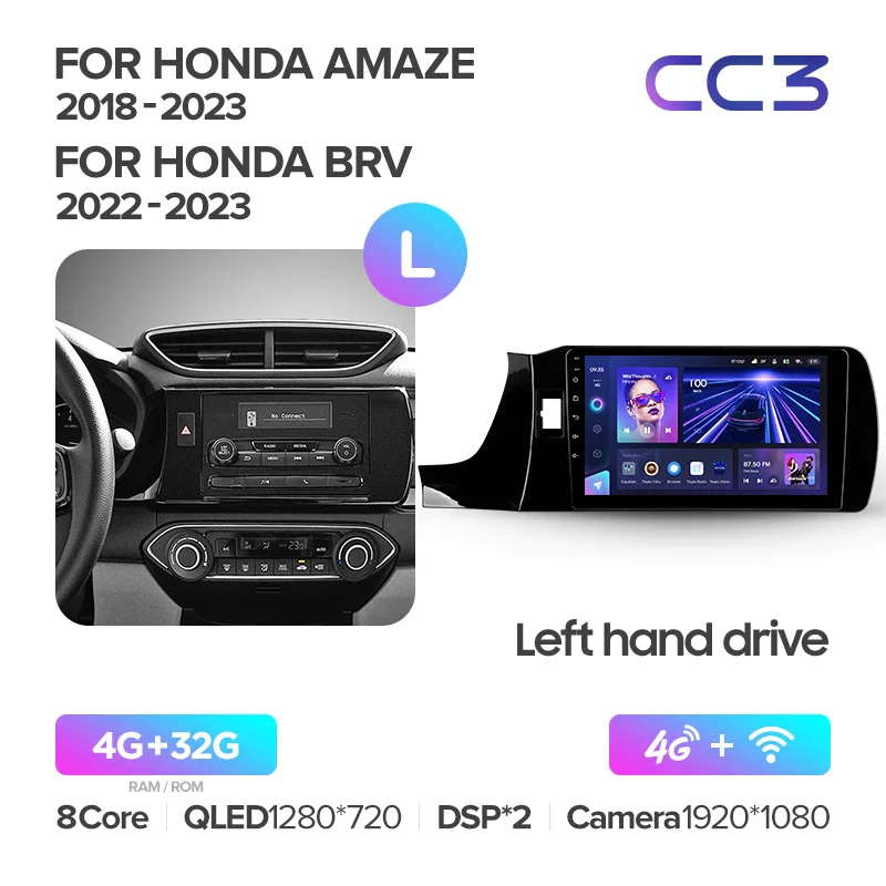Honda Amaze (2018-2023) / BRV (2022-2023) Left Hand Drive - Image 4