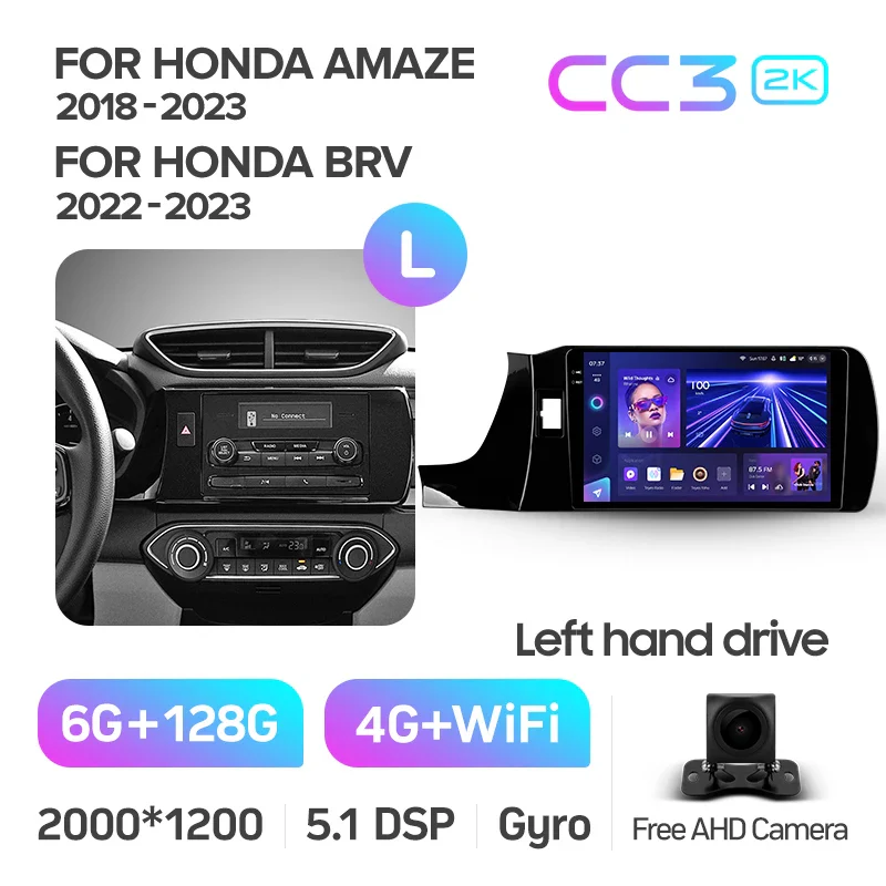 Honda Amaze (2018-2023) / BRV (2022-2023) Left Hand Drive - Image 7