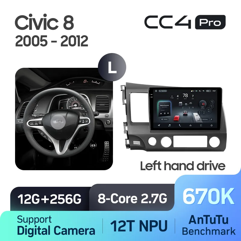Honda Civic 8 FK FN FD (2005-2012) Left Hand Drive - Image 7