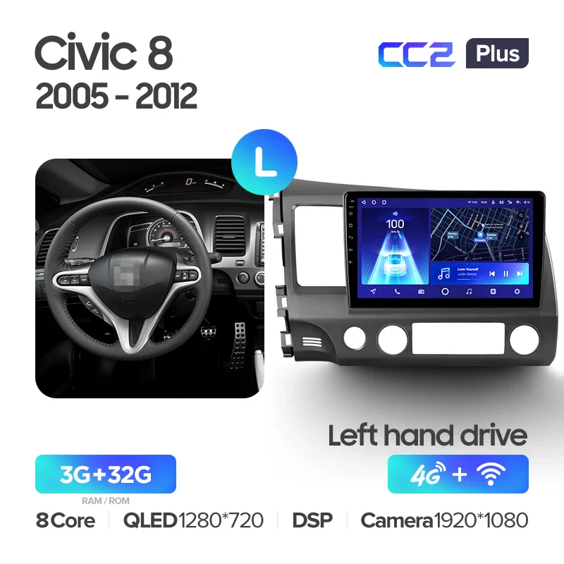 Honda Civic 8 FK FN FD (2005-2012) Left Hand Drive - Image 4