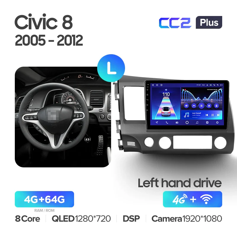 Honda Civic 8 FK FN FD (2005-2012) Left Hand Drive - Image 5