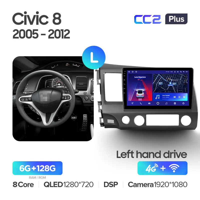 Honda Civic 8 FK FN FD (2005-2012) Left Hand Drive - Image 6