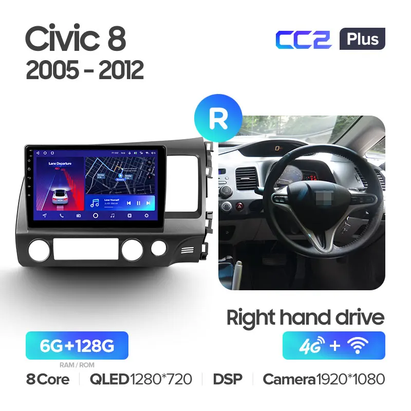Honda Civic 8 FK FN FD (2005-2012) Right Hand Drive - Image 6