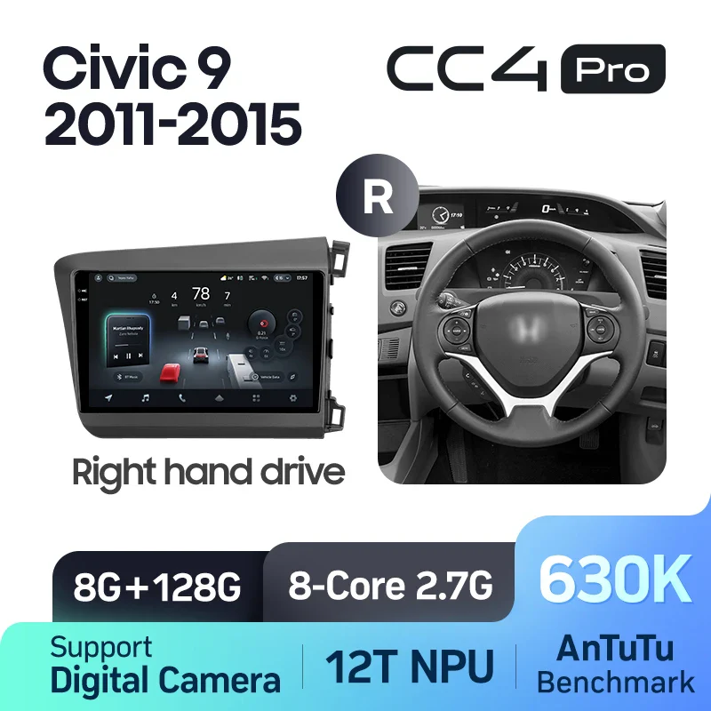 Honda Civic 9 FB FK FD (2011-2015) Right hand drive - Image 8