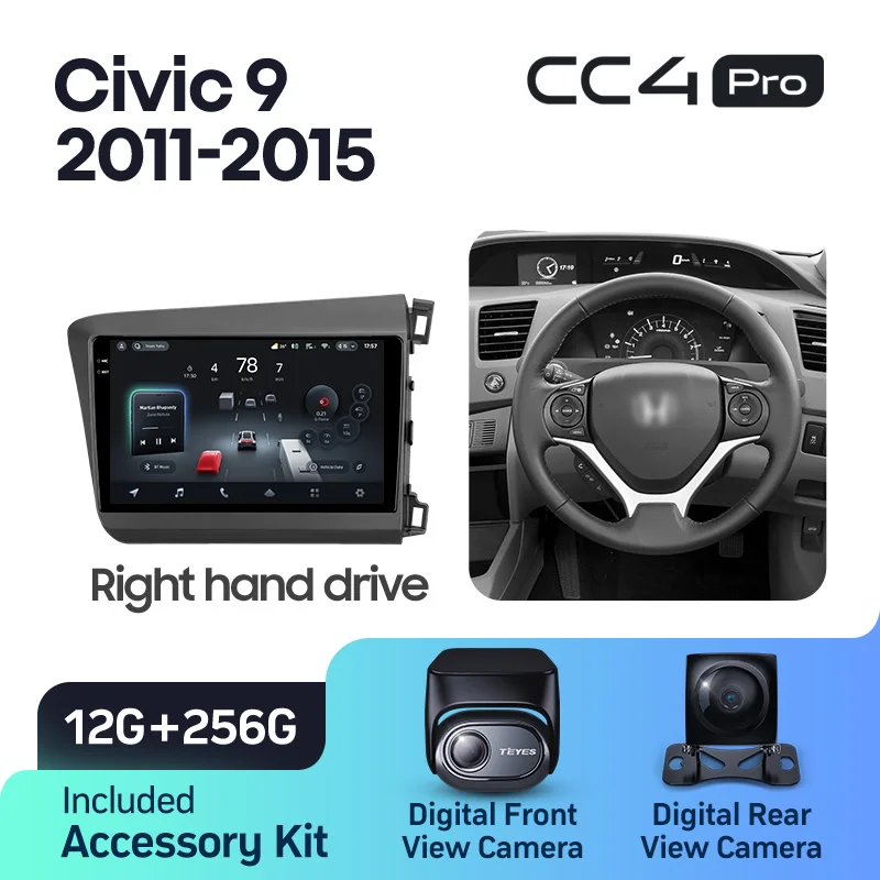 Honda Civic 9 FB FK FD (2011-2015) Right hand drive - Image 9