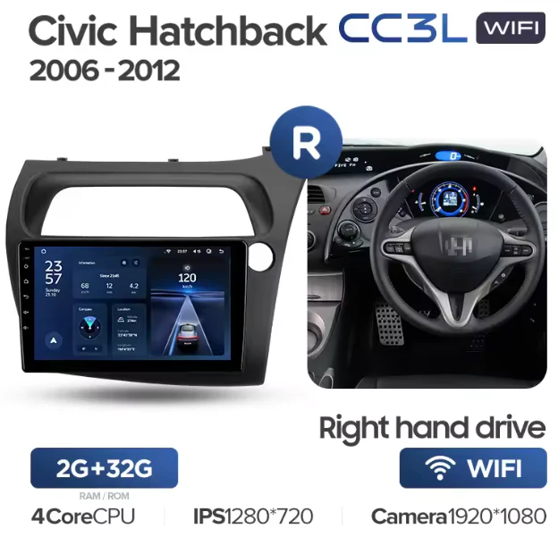 Honda Civic Hatchback (2006-2012) Right hand drive - Image 7