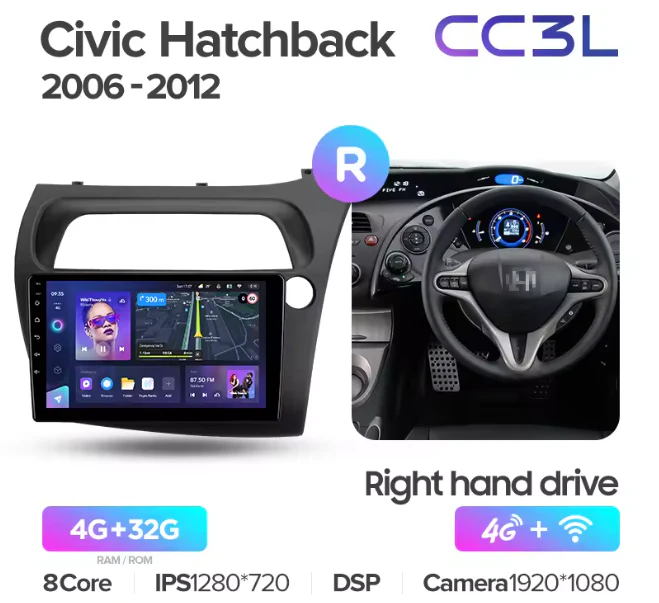Honda Civic Hatchback (2006-2012) Right hand drive - Image 8