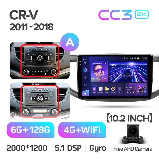 Honda CR-V CRV 4 RM RE (2011-2018) 10.2" Screen - Image 11