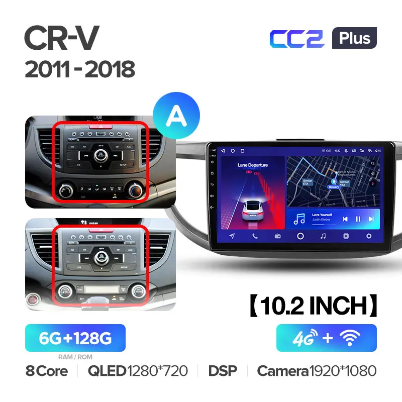 Honda CRV CR-V 4 RM RE (2011-2018) 10.2" Screen - Image 6