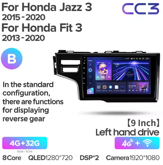 Honda Jazz 3 (2015-2020) / Fit 3 GP GK (2013-2020) 9" Left Hand Side - Image 10