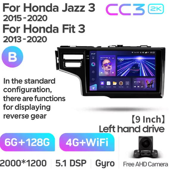 Honda Jazz 3 (2015-2020) / Fit 3 GP GK (2013-2020) 9" Left Hand Side - Image 13