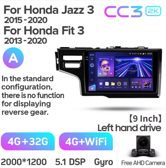 Honda Jazz 3 (2015-2020) / Fit 3 GP GK (2013-2020) 9" Left Hand Side - Image 7