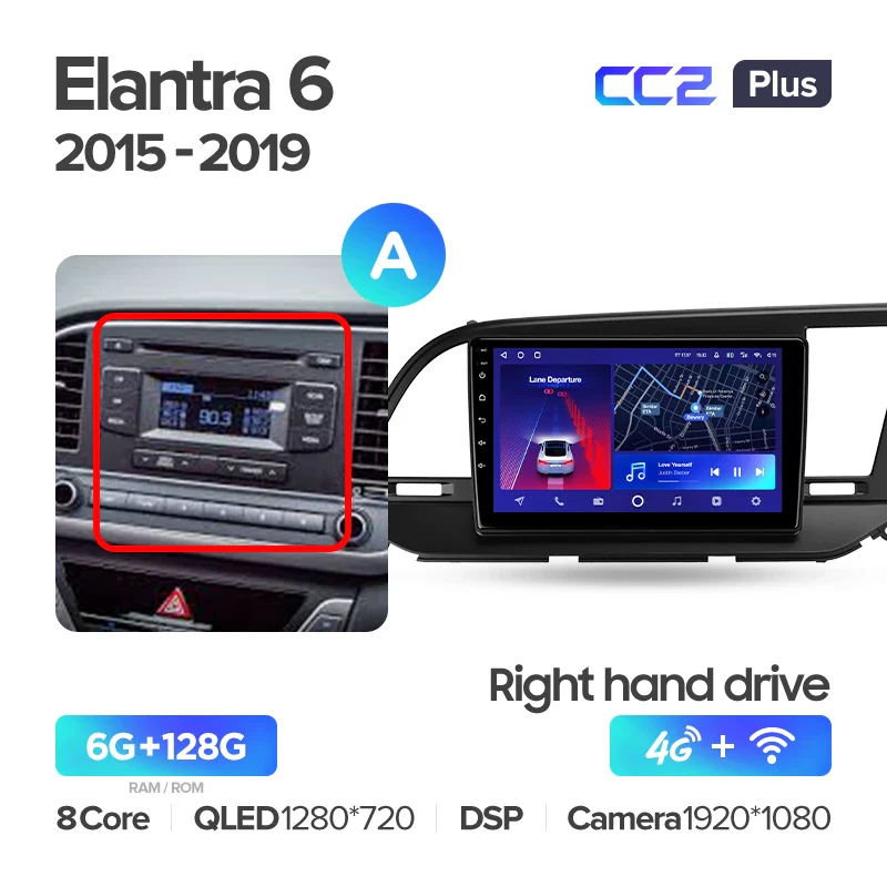 Hyundai Elantra 6 (2015-2019) Right hand drive - Image 10