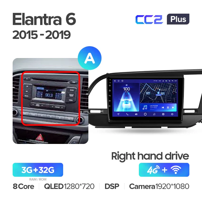 Hyundai Elantra 6 (2015-2019) Right hand drive - Image 8