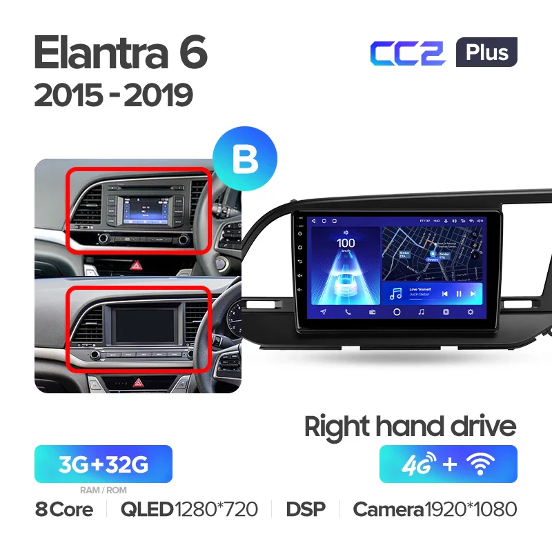 Hyundai Elantra 6 (2015-2019) Right hand drive - Image 9