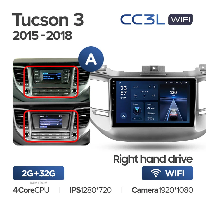 Hyundai Tucson 3 (2015-2018) Right hand drive - Image 11
