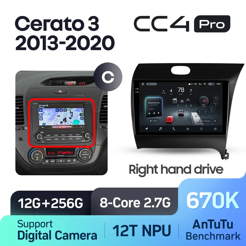 Kia Cerato 3 YD (2013-2020) Right hand drive - Image 9