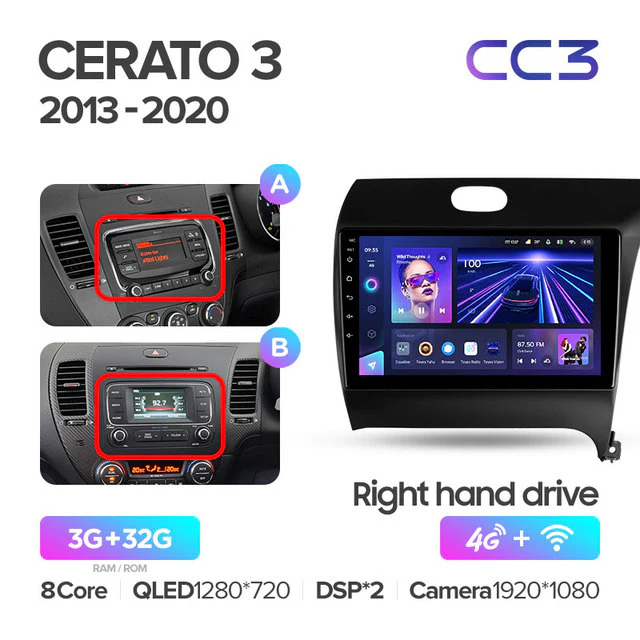 Kia Cerato 3 YD (2013-2020) Right hand drive - Image 5