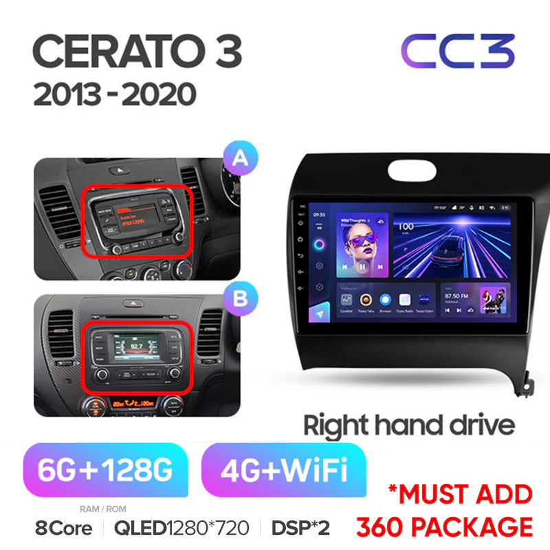 Kia Cerato 3 YD (2013-2020) Right hand drive - Image 6