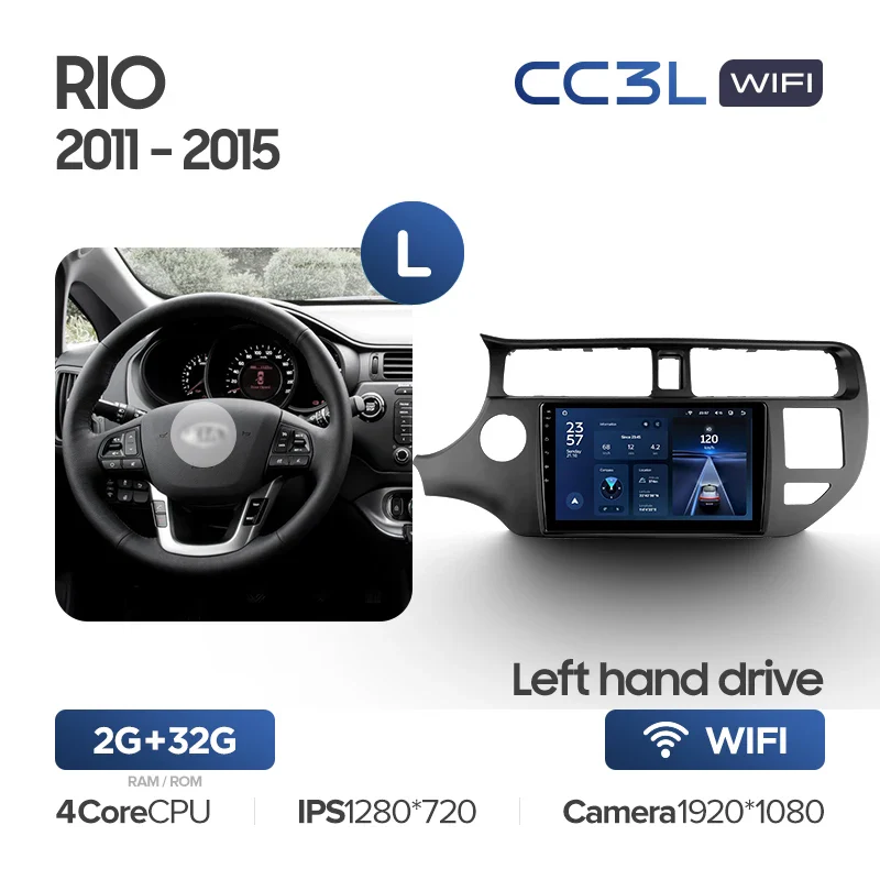 Kia RIO 4 K3 (2011-2015) Left Hand Drive - Image 4