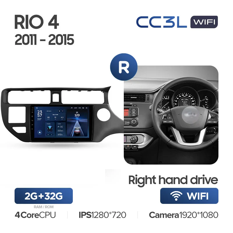 Kia RIO 4 K3 (2011-2015) Right Hand Drive - Image 4