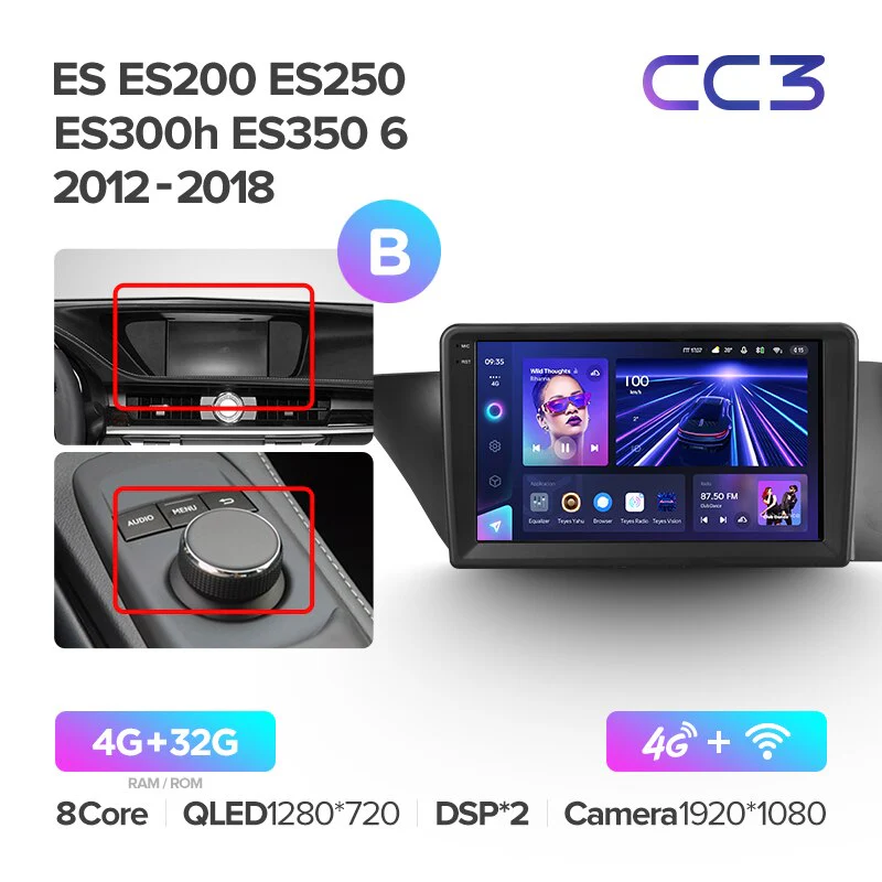 Lexus ES ES200 ES250 ES300h ES350 XV60 VI 6 (2012-2018) LEFT HAND DRIVE - Image 10