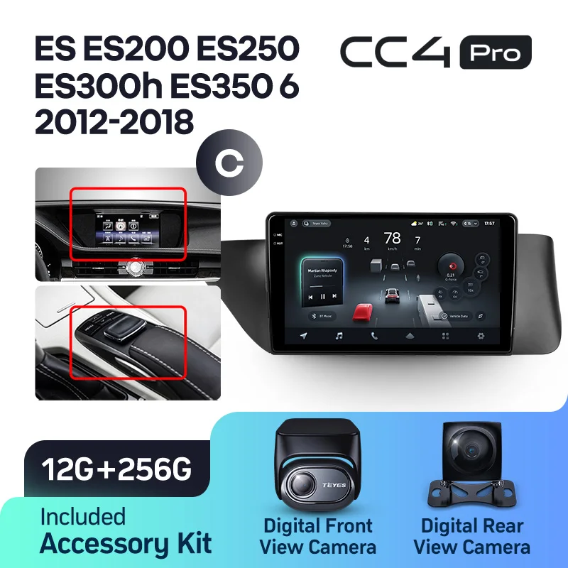 Lexus ES ES200 ES250 ES300h ES350 XV60 VI 6 (2012-2018) Left Hand Drive - Image 11
