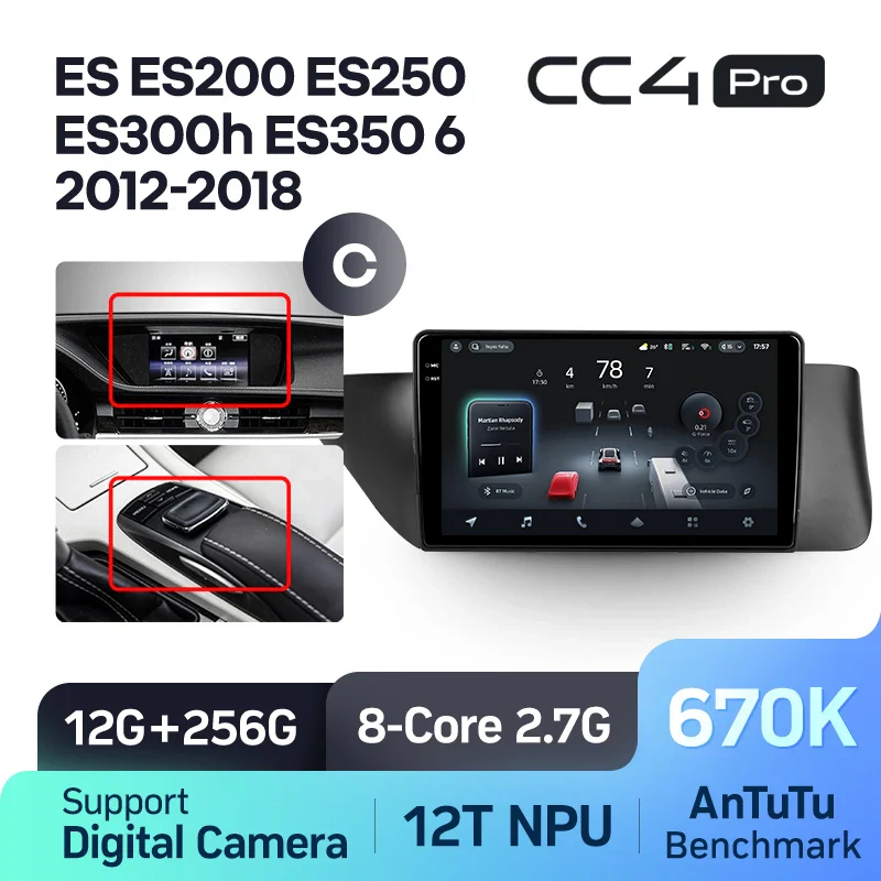 Lexus ES ES200 ES250 ES300h ES350 XV60 VI 6 (2012-2018) Left Hand Drive - Image 16