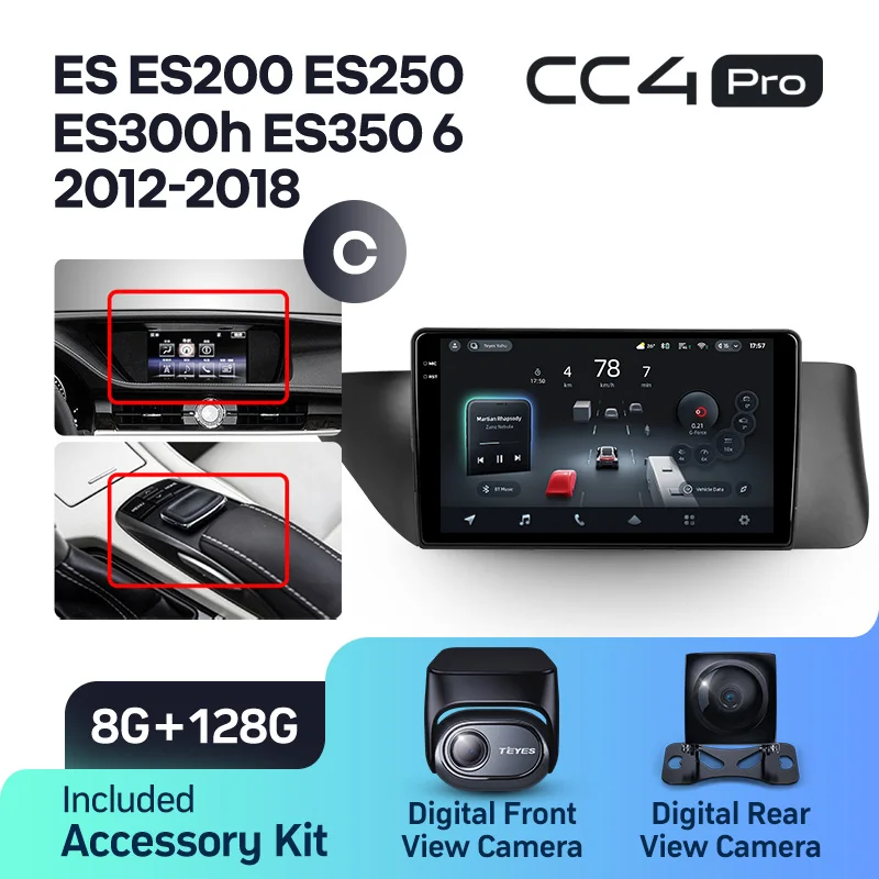 Lexus ES ES200 ES250 ES300h ES350 XV60 VI 6 (2012-2018) Left Hand Drive - Image 9