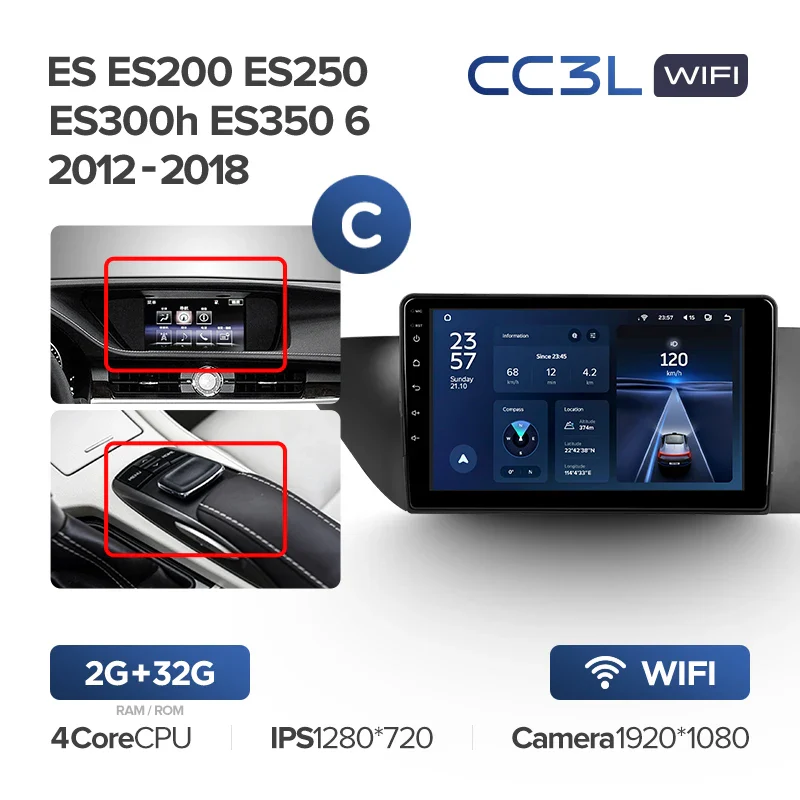 Lexus ES ES200 ES250 ES300h ES350 XV60 VI 6 (2012-2018) LEFT HAND DRIVE - Image 10
