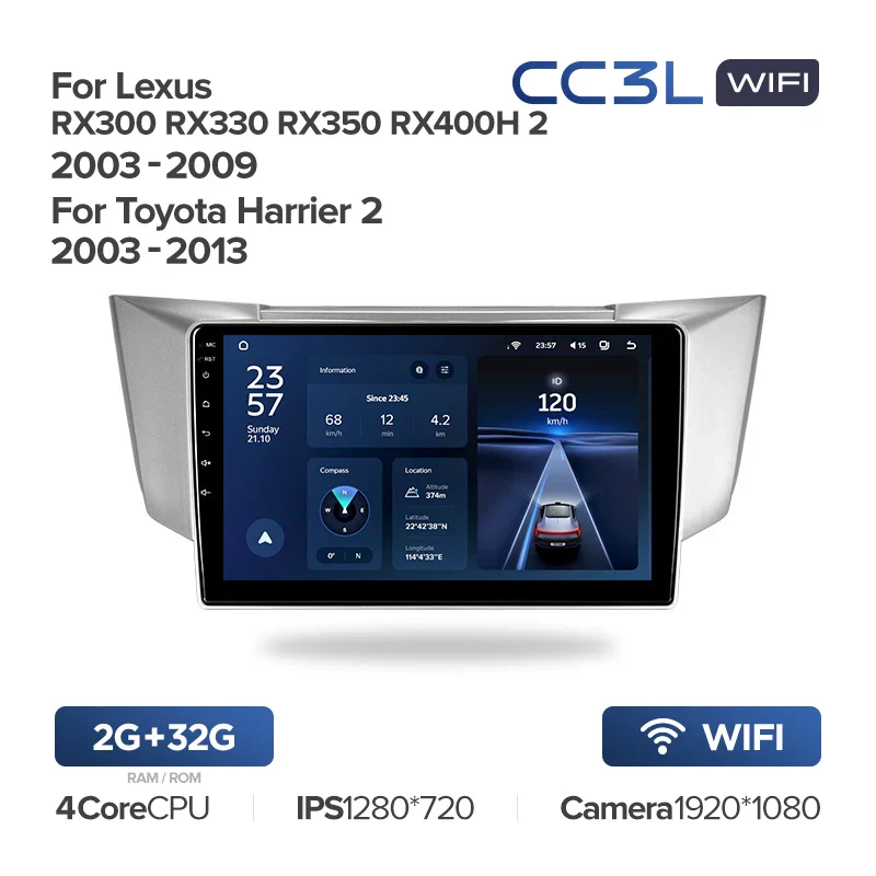 Lexus RX300 RX330 RX350 RX400H II 2 (2003-2009) / Toyota Harrier XU30 II 2 (2003-2013) - Image 4