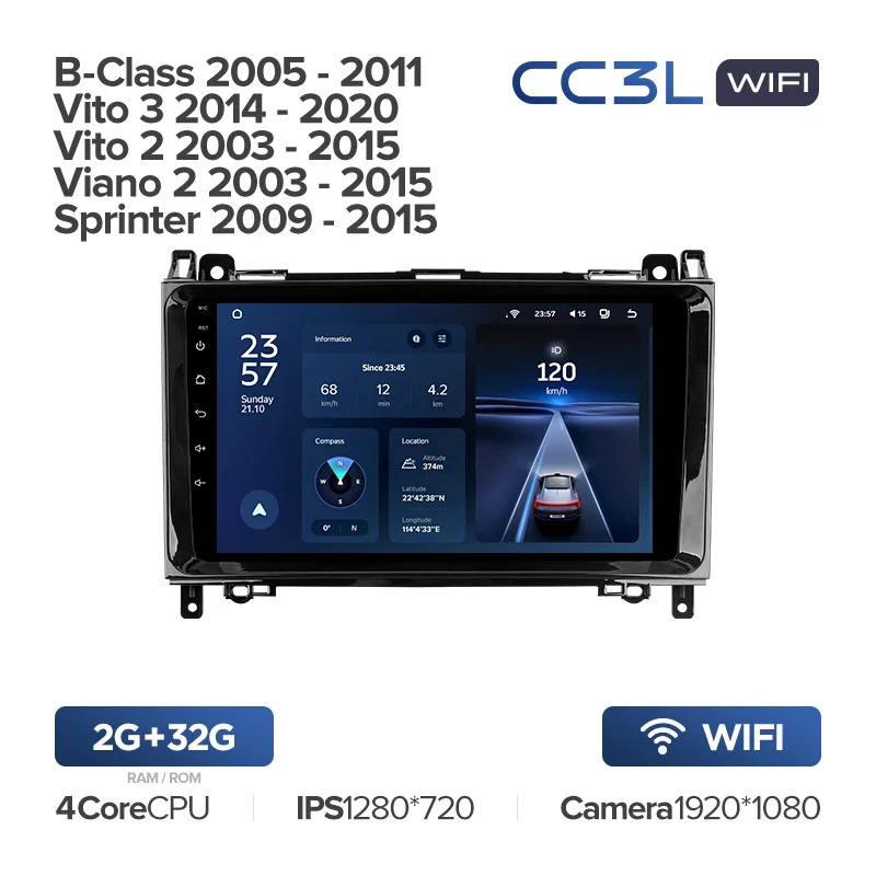 Mercedes-Benz B-Class T245 (2005-2011) / Vito 3 W447 (2014-2020) / Vito 2 Viano 2 W639 (2003-2015) / Sprinter (2009-2015) - Image 4