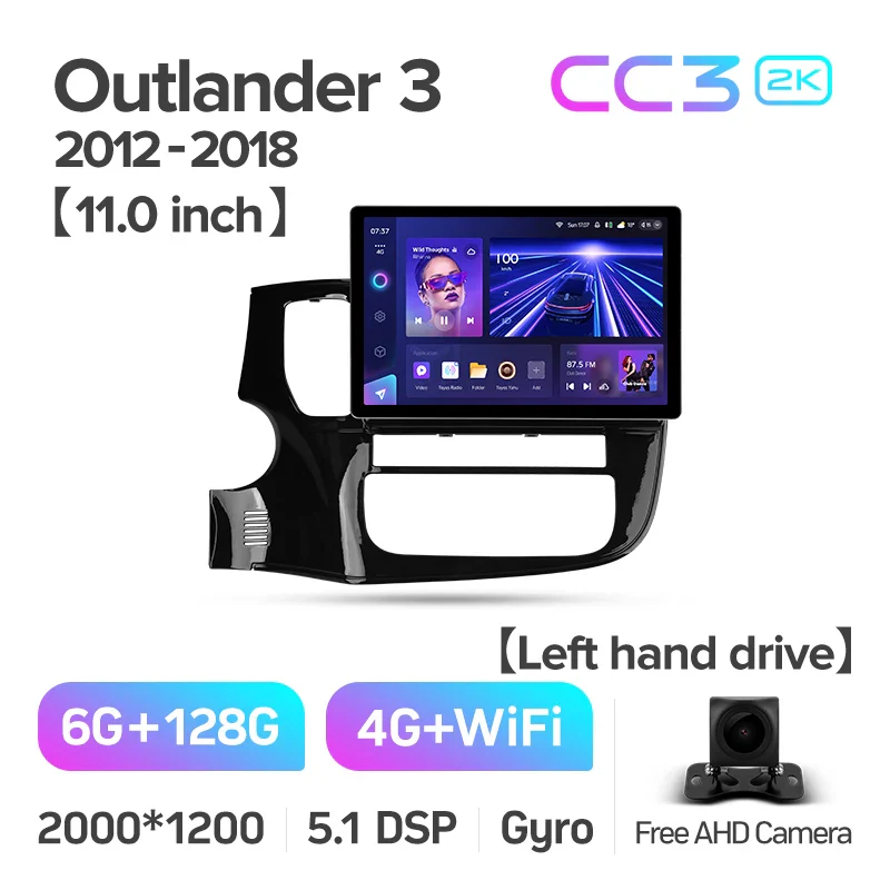 Mitsubishi Outlander 3 GF0W GG0W (2012-2018) 11 & 13 inch Left Hand Drive - Image 10
