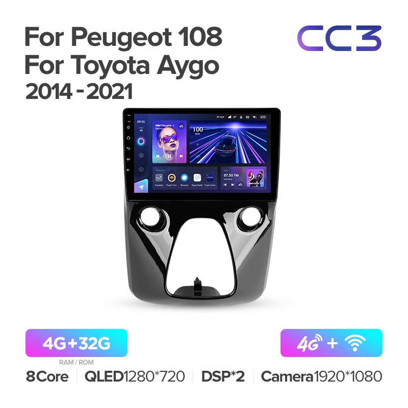 Peugeot 108 For Toyota Aygo B40 (2014 - 2021) - Image 10