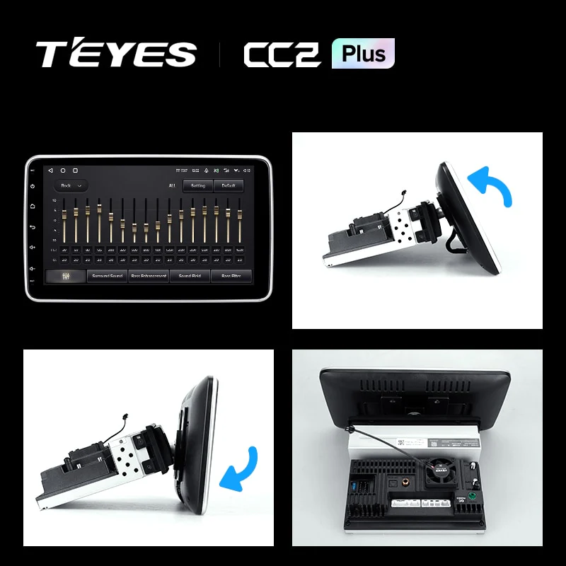Rotatable Screen Universal 1 Din CC2 Plus - Image 3