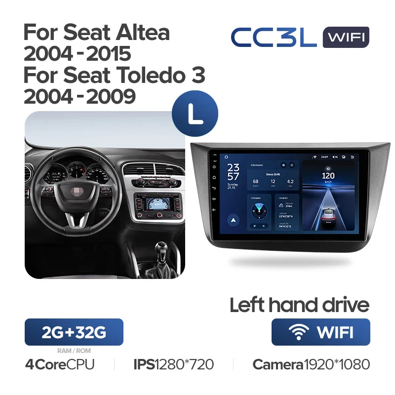 For Seat Altea 5P (2004-2015) / Toledo 5P III 3 (2004-2009) LHD RHD - Image 4