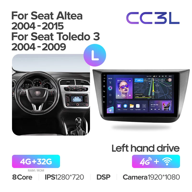 For Seat Altea 5P (2004-2015) / Toledo 5P III 3 (2004-2009) LHD RHD - Image 5