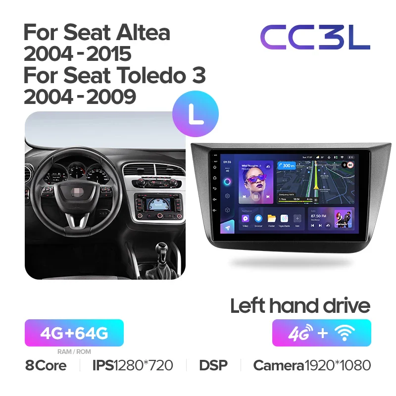 For Seat Altea 5P (2004-2015) / Toledo 5P III 3 (2004-2009) LHD RHD - Image 6