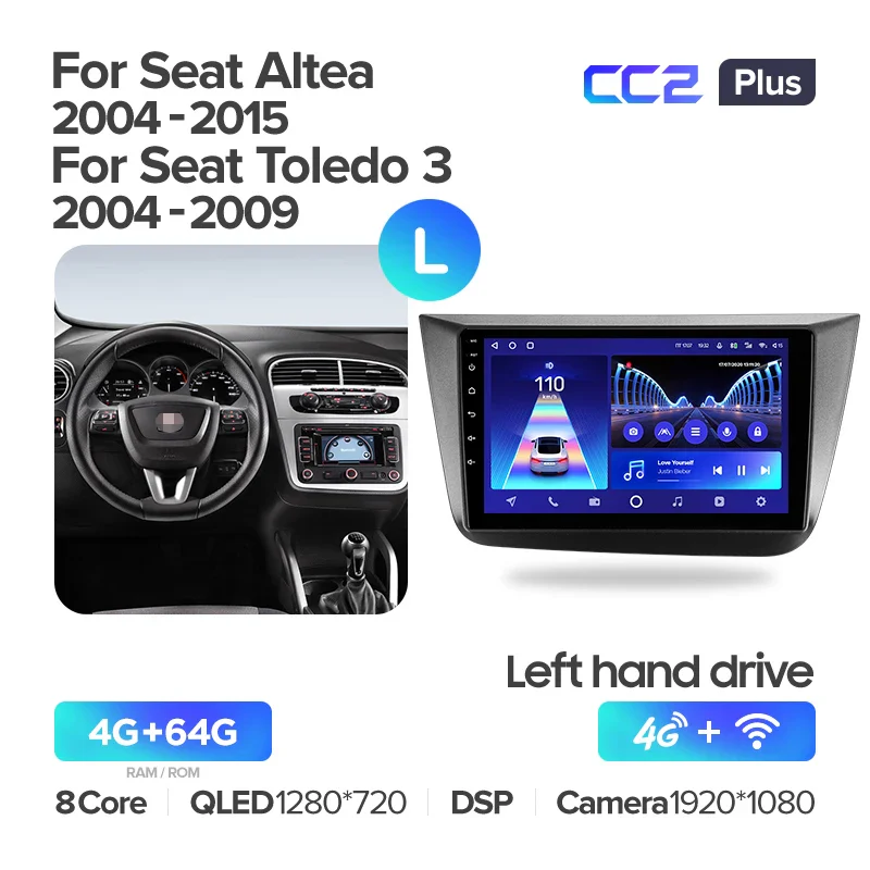 Seat Altea 5P (2004-2015) / Toledo 5P 3 (2004-2009) LHD RHD - Image 7