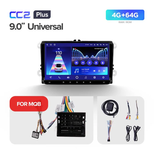 9" Universal CC2 PLUS for Volkswagen & Skoda - Image 6