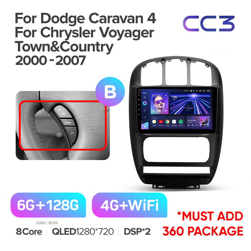 Dodge Caravan 4 / Chrysler Voyager RG RS Town & Country RS (2000-2007) - Image 10