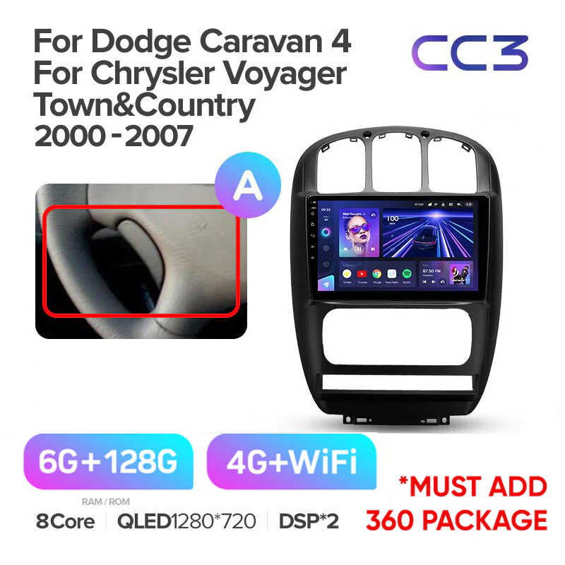 Dodge Caravan 4 / Chrysler Voyager RG RS Town & Country RS (2000-2007) - Image 5