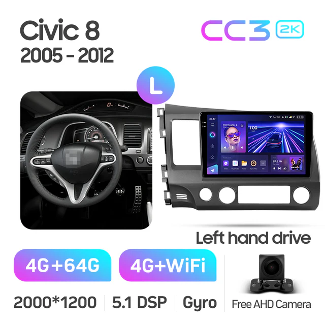 Honda Civic 8 FK FN FD (2005-2012) Left Hand Drive - Image 8
