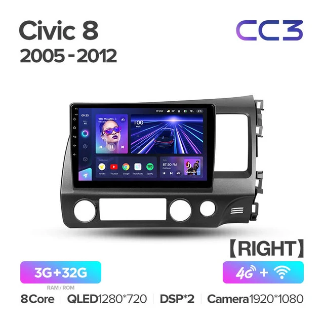 Honda Civic 8 FK FN FD (2005-2012) Right Hand Drive - Image 4
